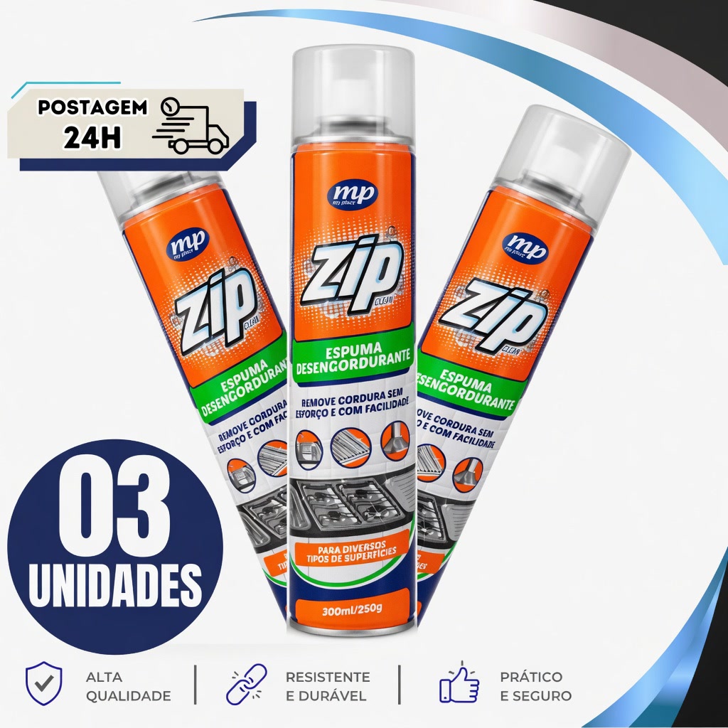 Zip Clean Espuma Desengordurante