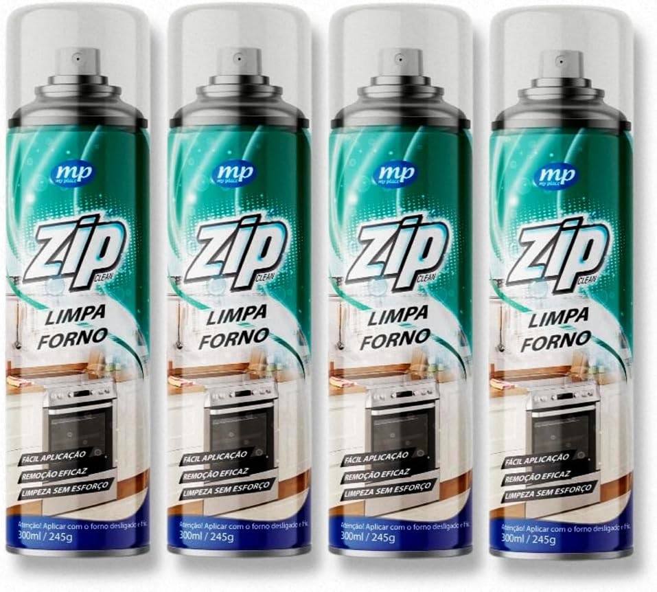 Kit 4 Zip Limpa Forno